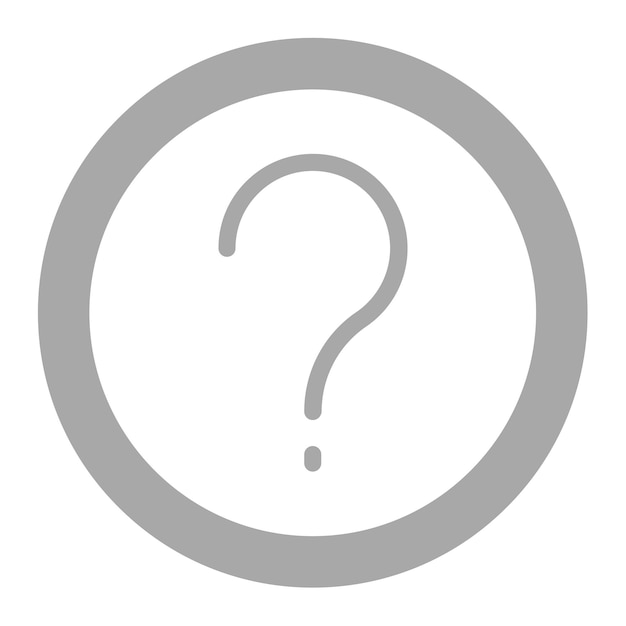 La imagen vectorial del icono del signo de pregunta se puede utilizar para Contacte con nosotros