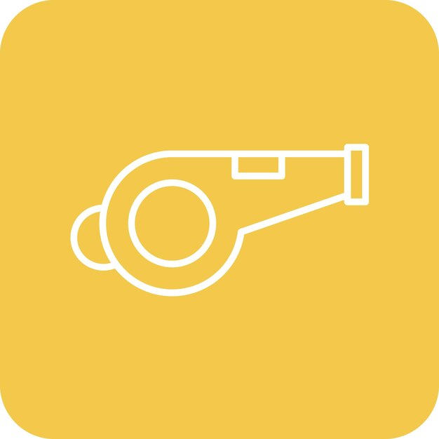 Imagen vectorial del icono del silbato Se puede utilizar para la aptitud física