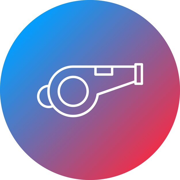 Imagen vectorial del icono del silbato Se puede utilizar para la aptitud física
