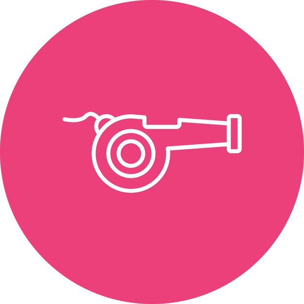 La imagen vectorial del icono del silbido se puede usar para la supervivencia