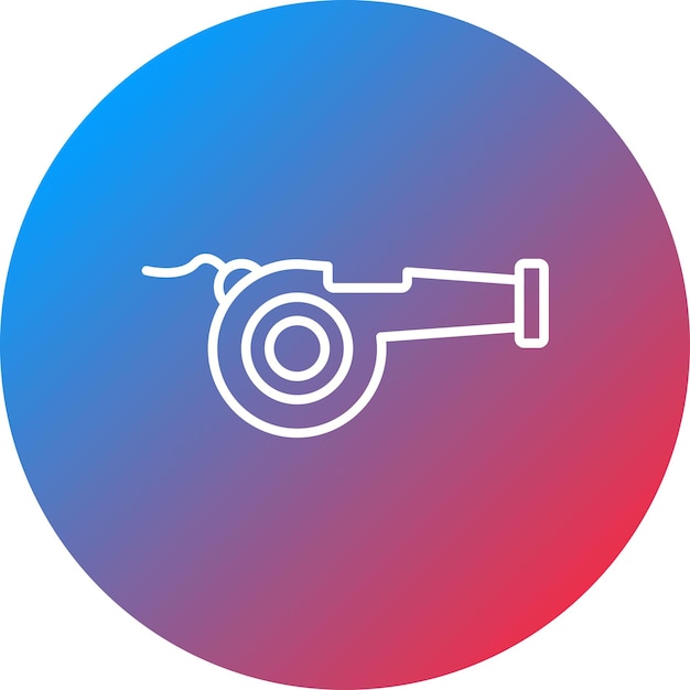 La imagen vectorial del icono del silbido se puede usar para la supervivencia