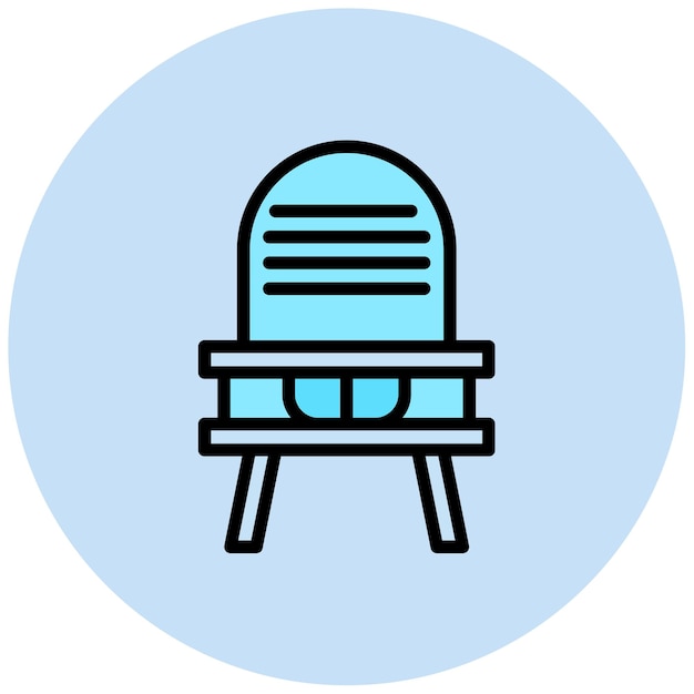 Imagen vectorial del icono de la silla alta Se puede utilizar para la maternidad
