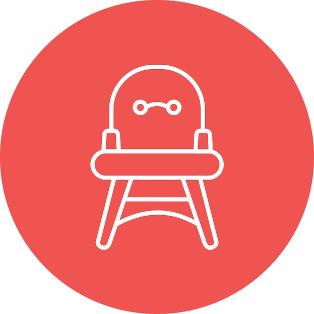Imagen vectorial del icono de la silla Se puede utilizar para Comfort