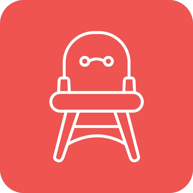 Imagen vectorial del icono de la silla Se puede utilizar para Comfort