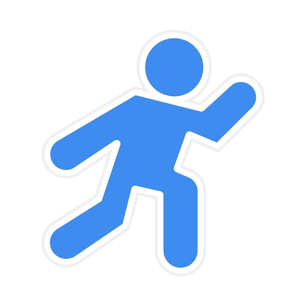 Imagen vectorial de icono de símbolo de carrera Se puede usar para pista y campo