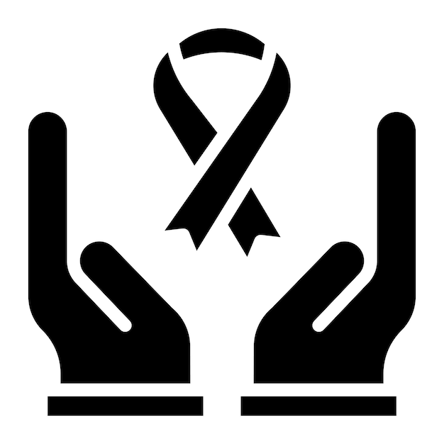 La imagen vectorial del icono del símbolo de esperanza se puede utilizar para la tuberculosis