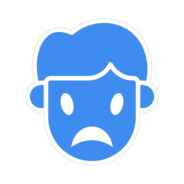 Imagen vectorial de icono simpático Se puede usar para emociones humanas