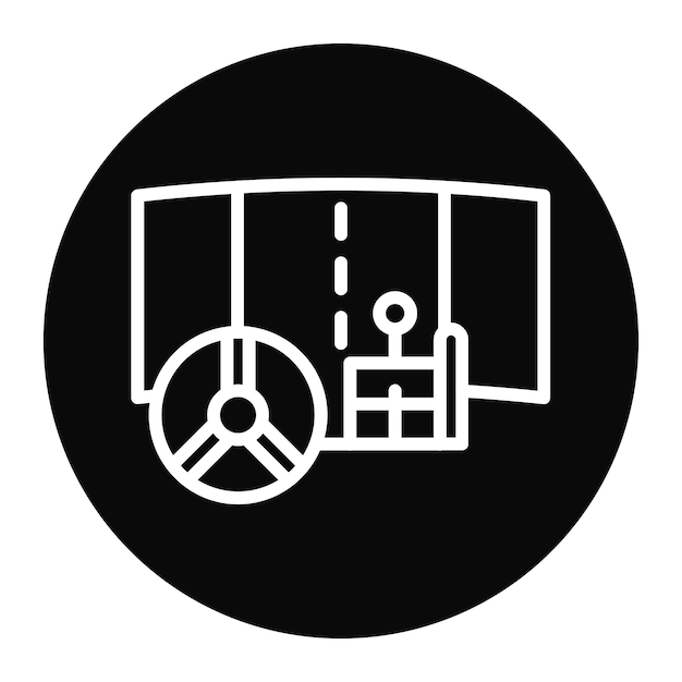 Imagen vectorial de icono de simulación de juego Se puede utilizar para el diseño de juegos