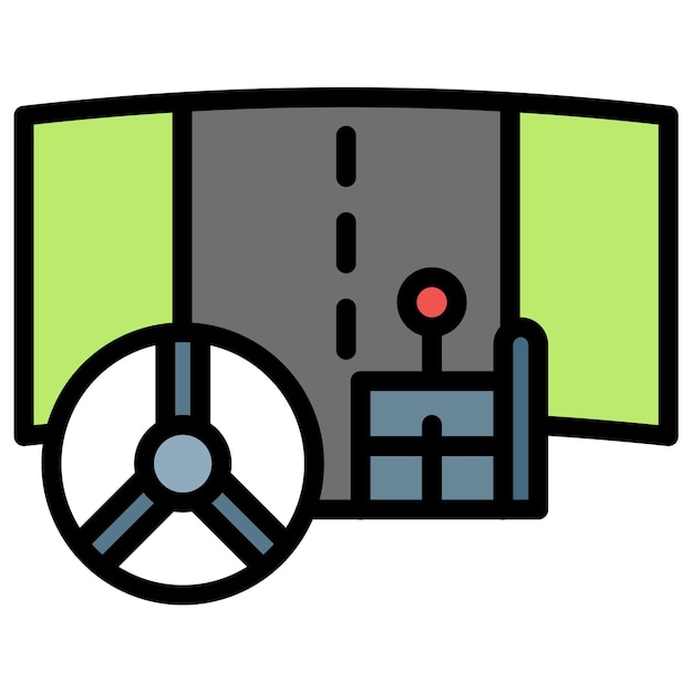 Imagen vectorial de icono de simulación de juego Se puede utilizar para el diseño de juegos