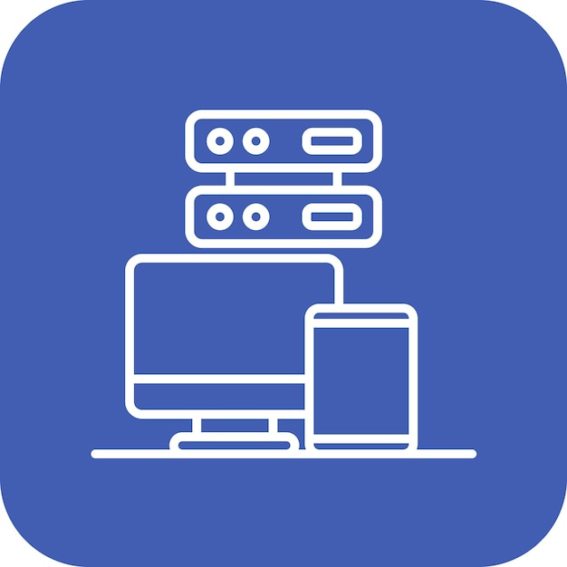 Imagen vectorial del icono de sincronización de datos Se puede utilizar para el análisis de datos
