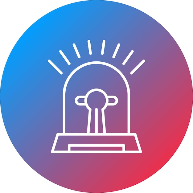Imagen vectorial del icono de la sirena Se puede utilizar para protección y seguridad