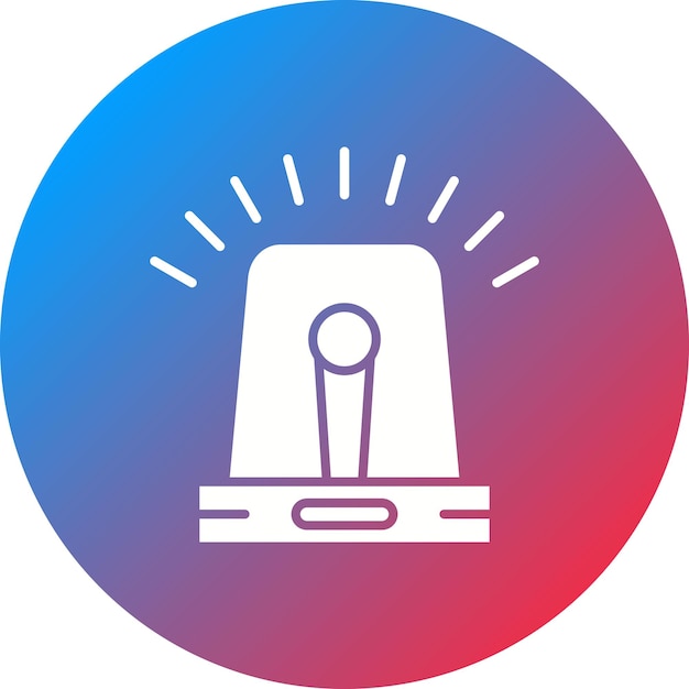 Imagen vectorial del icono de la sirena Puede utilizarse para los servicios de emergencia
