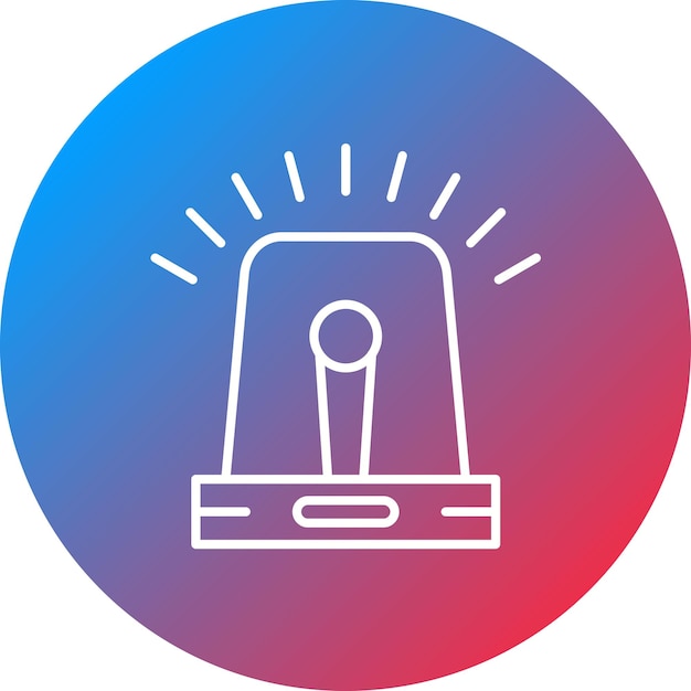 Imagen vectorial del icono de la sirena Puede utilizarse para los servicios de emergencia