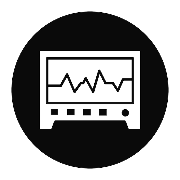 La imagen vectorial del icono del sismógrafo se puede utilizar para desastres naturales