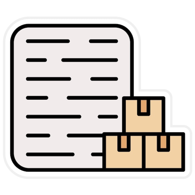 Vector imagen vectorial del icono del sistema de gestión de almacenes puede utilizarse para la logística