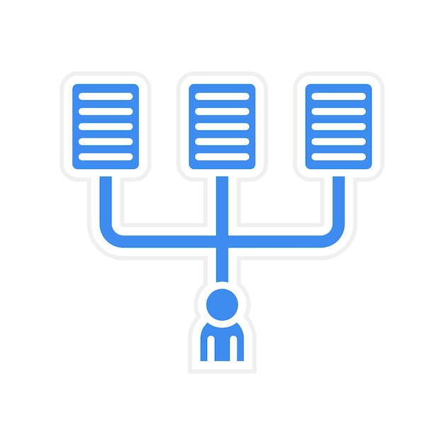 Imagen vectorial del icono del sistema de información Hr Puede utilizarse para los recursos humanos