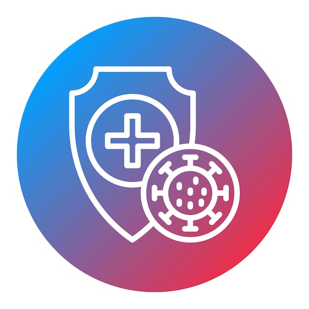Imagen vectorial del icono del sistema inmunológico Puede utilizarse para la tuberculosis