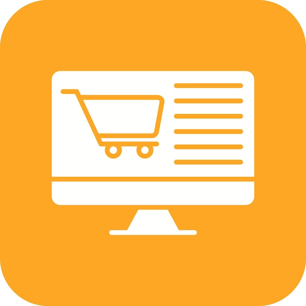 Imagen vectorial del icono del sistema de pedidos en línea Se puede utilizar para Factory