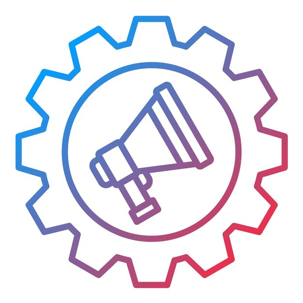 Imagen vectorial del icono del sistema de publicidad Se puede utilizar para el marketing digital