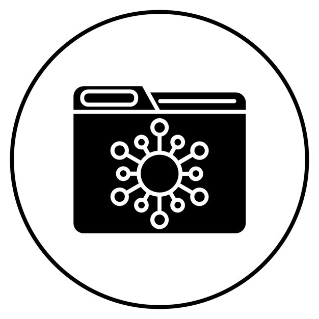 Imagen vectorial del icono del sistema Scramble Se puede utilizar para el análisis de datos