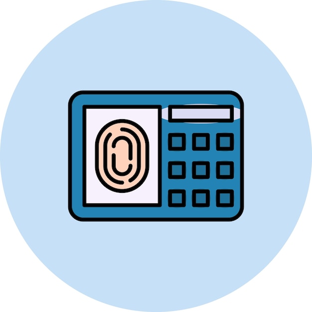 Imagen vectorial del icono del sistema de seguridad Se puede utilizar para protección y seguridad