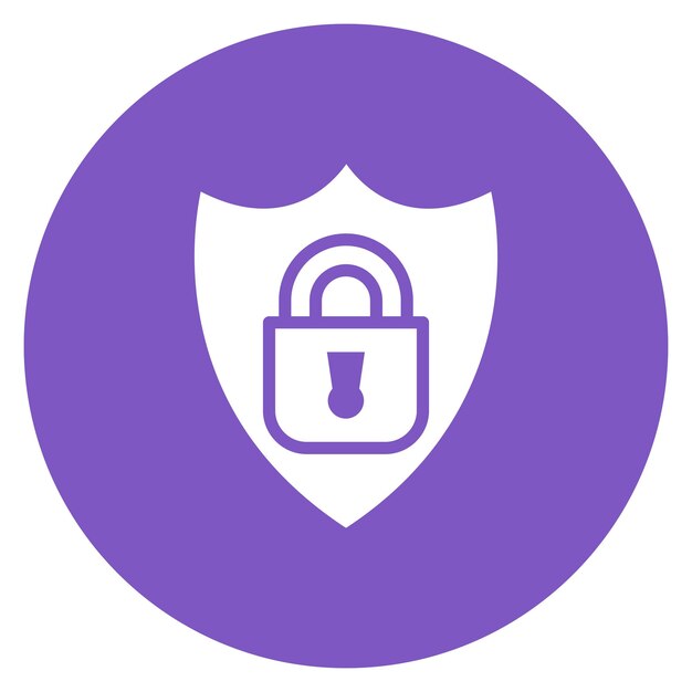 Imagen vectorial del icono del sistema de seguridad Puede utilizarse para Locksmith