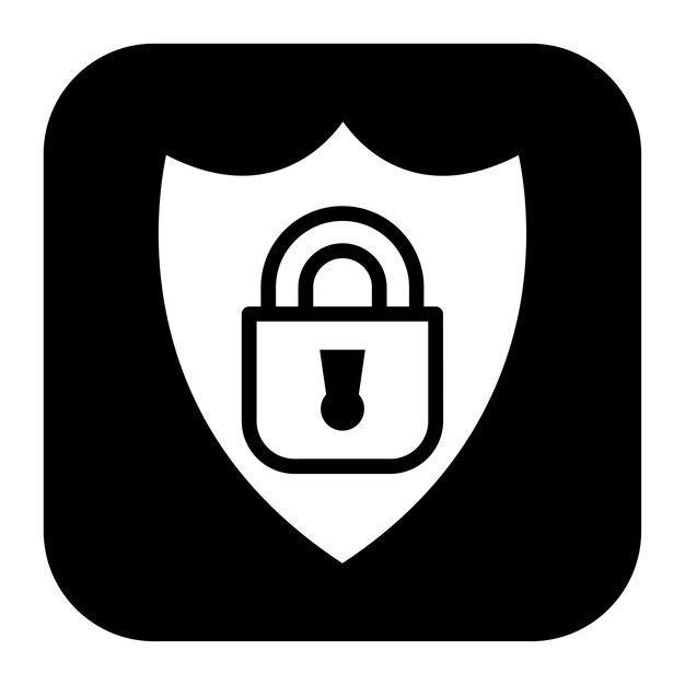Imagen vectorial del icono del sistema de seguridad Puede utilizarse para Locksmith