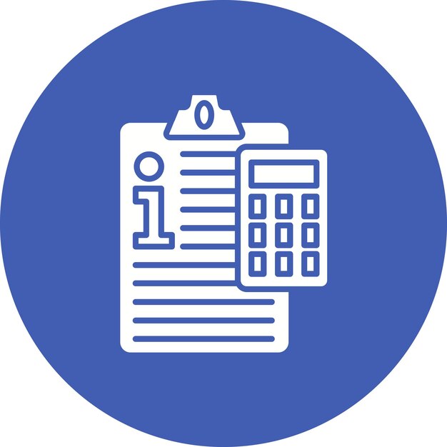 Imagen vectorial del icono de los sistemas de información contable Se puede utilizar para la contabilidad