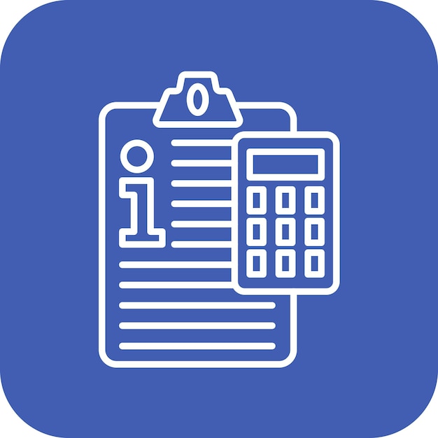 Imagen vectorial del icono de los sistemas de información contable Se puede utilizar para la contabilidad