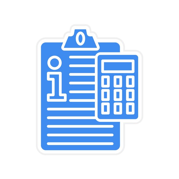 Imagen vectorial del icono de los sistemas de información contable Se puede utilizar para la contabilidad