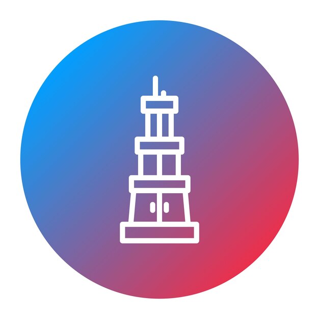 Imagen vectorial del icono del sitio del patrimonio Se puede utilizar para la herencia