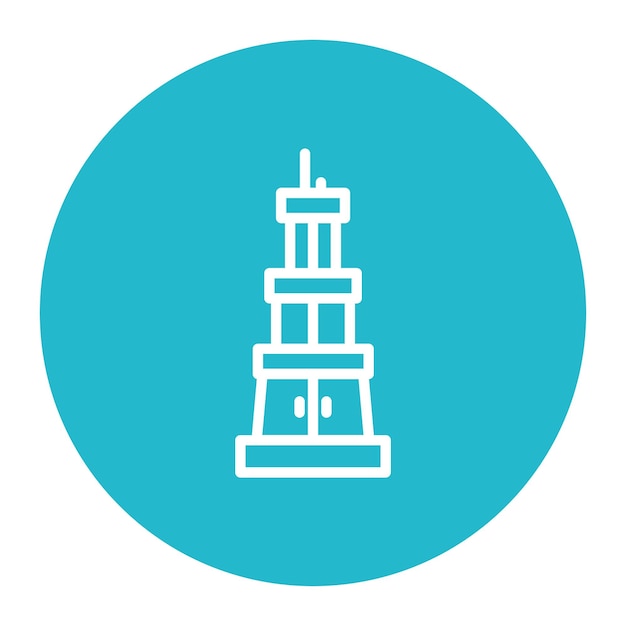 Imagen vectorial del icono del sitio del patrimonio Se puede utilizar para la herencia
