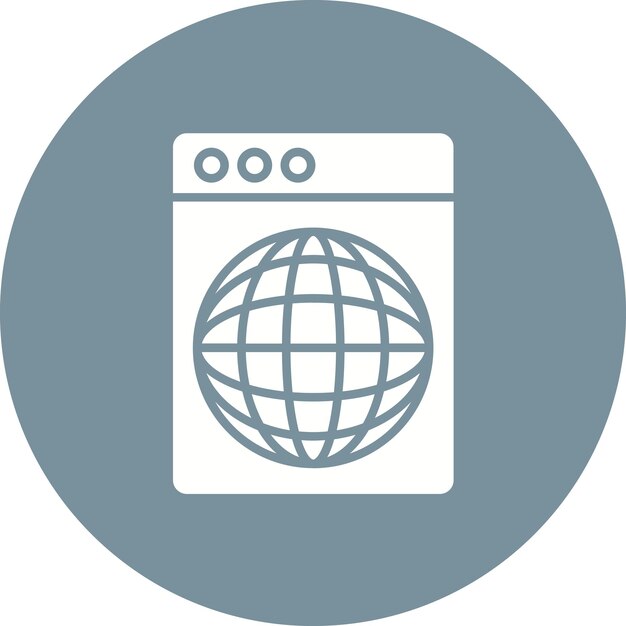 Imagen vectorial del icono del sitio web Se puede usar para No Código