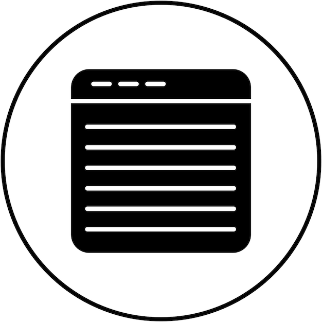 Imagen vectorial de icono de sitio web Se puede usar para Seguridad Cibernética