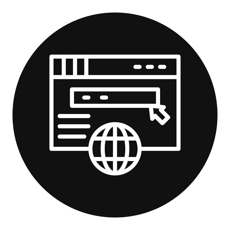 Vector imagen vectorial del icono del sitio web se puede utilizar para el almacén