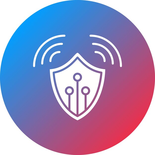 Imagen vectorial del icono de Smart Shield Se puede utilizar para Smart Home