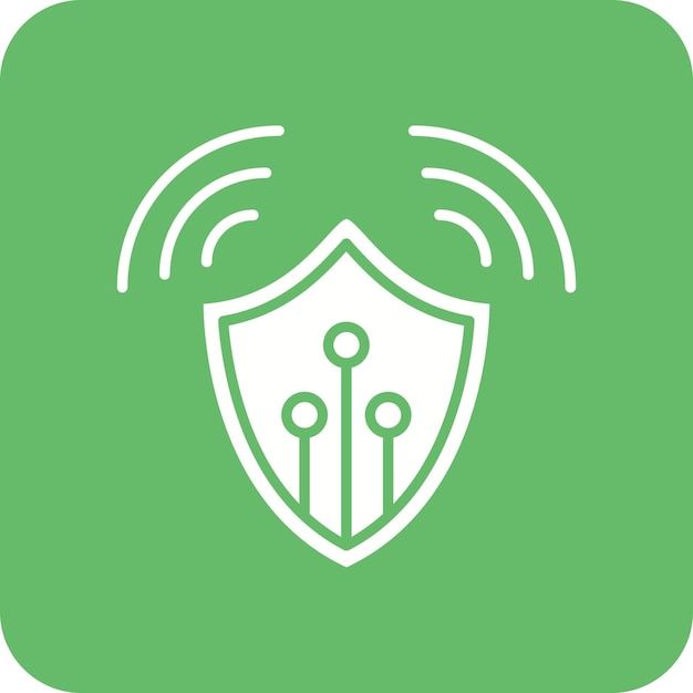 Imagen vectorial del icono de Smart Shield Se puede utilizar para Smart Home