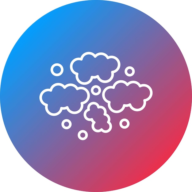 La imagen vectorial del icono de smog se puede utilizar para desastres naturales