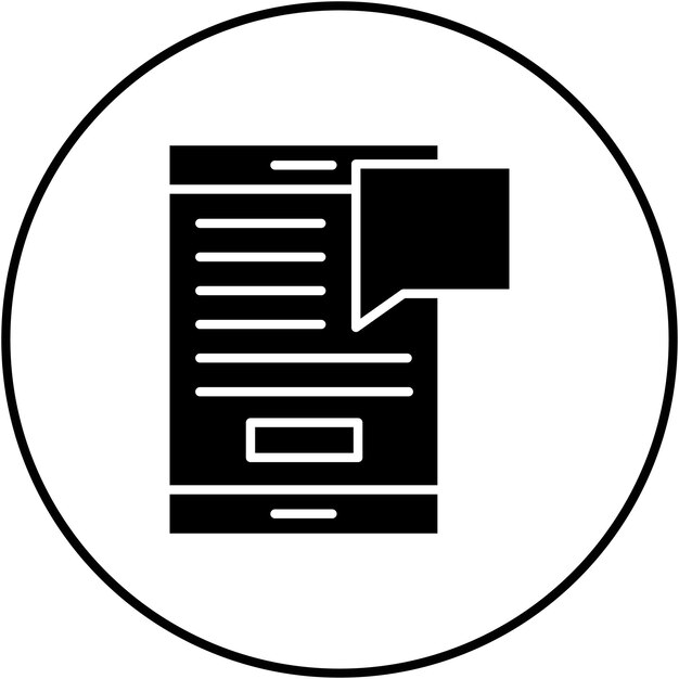 La imagen vectorial del icono de SMS se puede utilizar para las comunicaciones