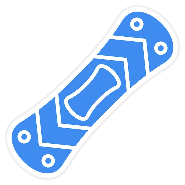 Imagen vectorial del icono de snowboard Se puede usar para deportes