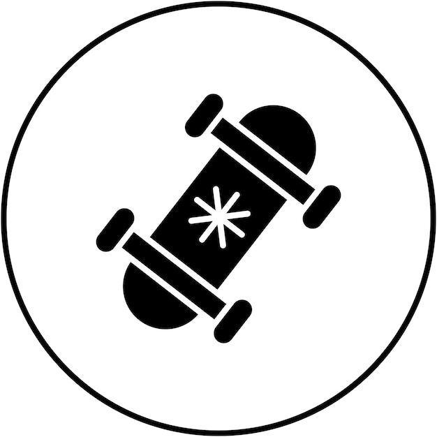 La imagen vectorial del icono de snowboard se puede usar para el invierno