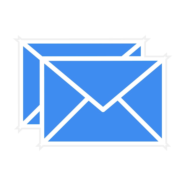 Imagen vectorial del icono del sobre Se puede utilizar para el servicio postal