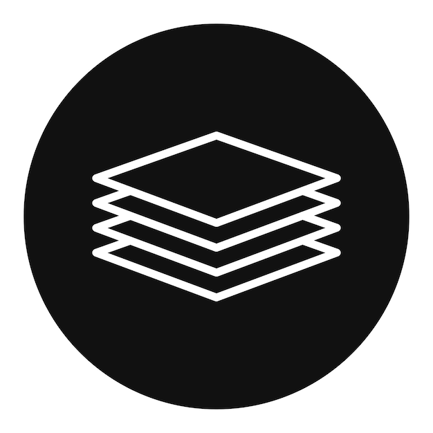 Imagen vectorial del icono de sobresalientes Puede utilizarse para la fabricación aditiva