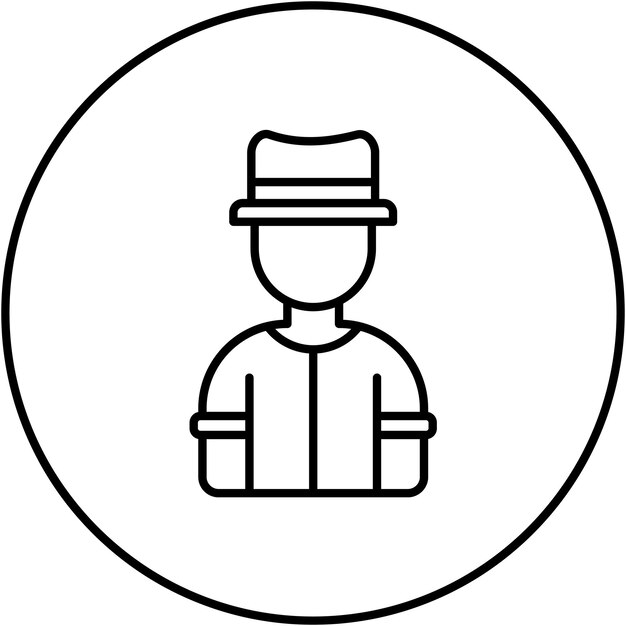 Imagen vectorial del icono del sobreviviente masculino Se puede usar para la supervivencia