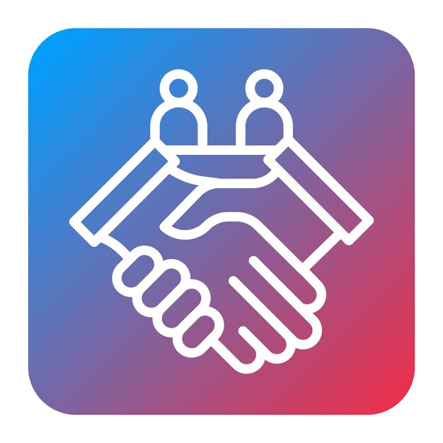 Imagen vectorial del icono del socio Se puede utilizar para la relación social
