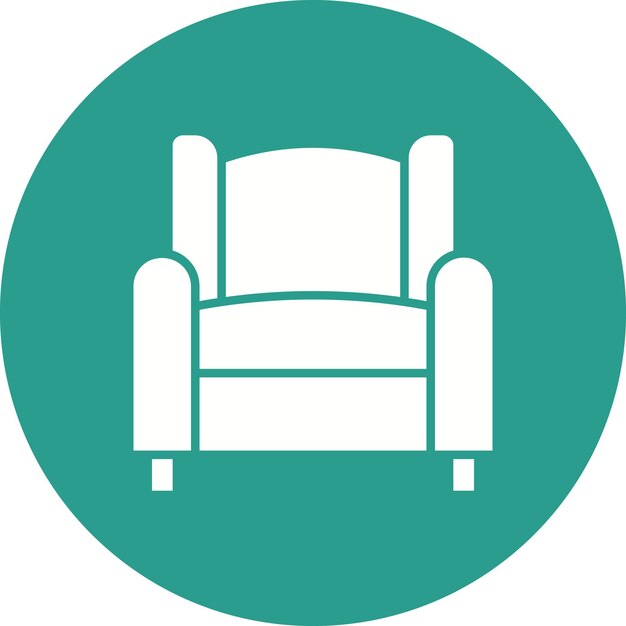 Imagen vectorial del icono del sofá del cine Se puede utilizar para el cine