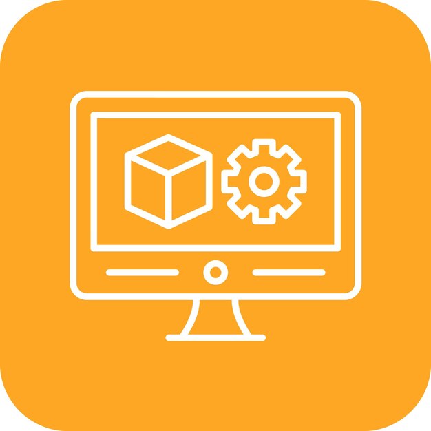 Imagen vectorial de icono de software Se puede usar para No Código