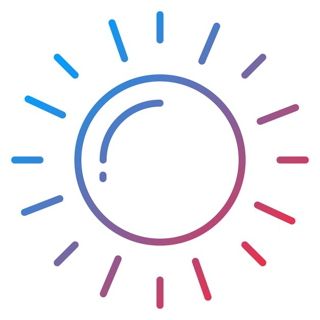 Imagen vectorial del icono del sol Se puede usar para el Día de la Tierra