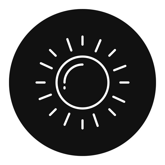 Imagen vectorial del icono del sol Se puede usar para el Día de la Tierra