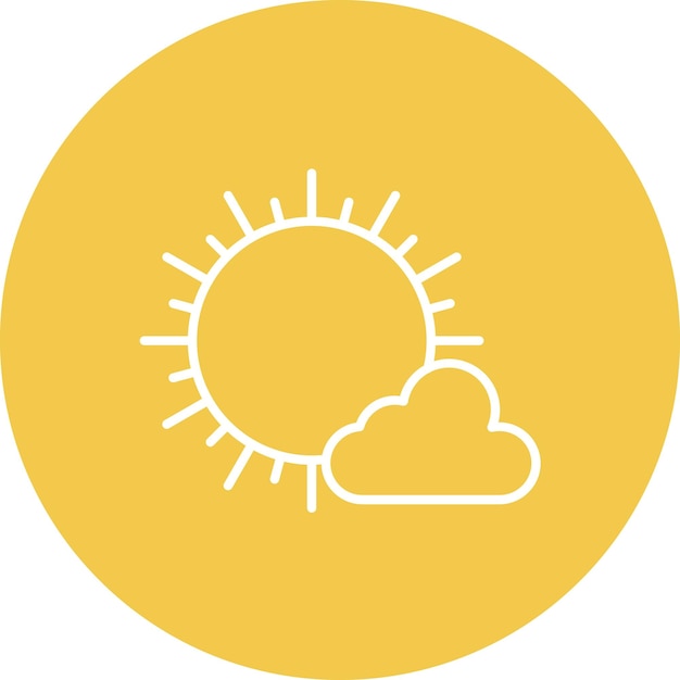 La imagen vectorial del icono del sol se puede usar para In The Wild